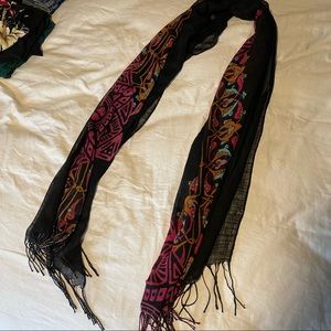 Unique colorful scarf from Latvia
